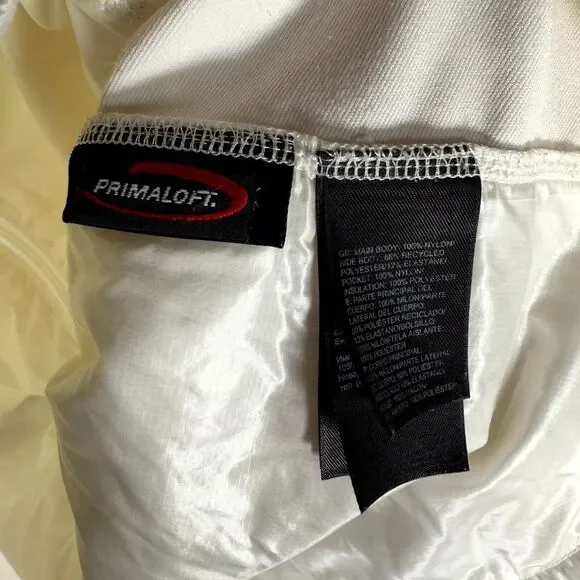 The North Face Primaloft Flight Series Jacket Women XL White Thumb Hole Full Zip - Picture 12 of 15